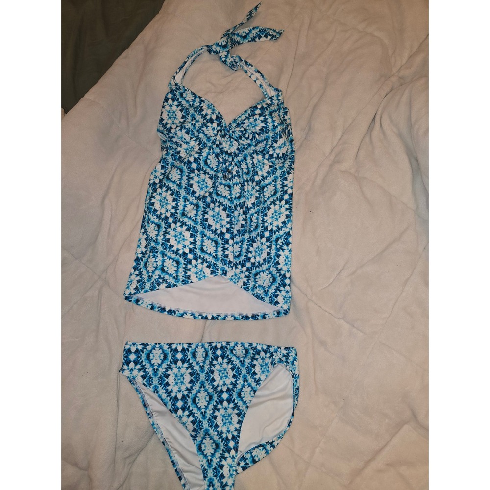 Sicily Halter Tankini Top - Shibori Tiles by Venus size 10 new with tags - Picture 5 of 11